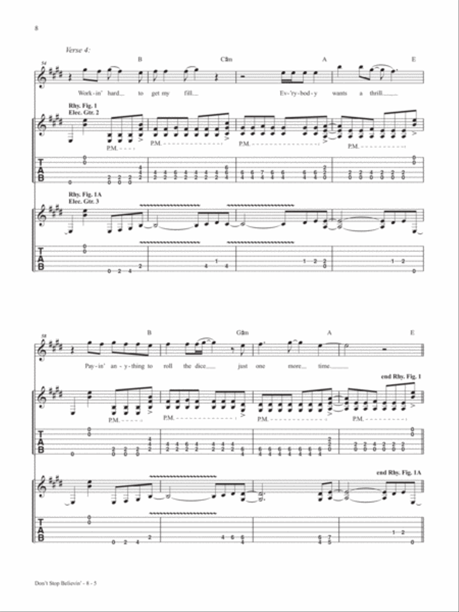 Rock & Pop Classics Guitar Play-Along Electric Guitar scores gallery preview page 9