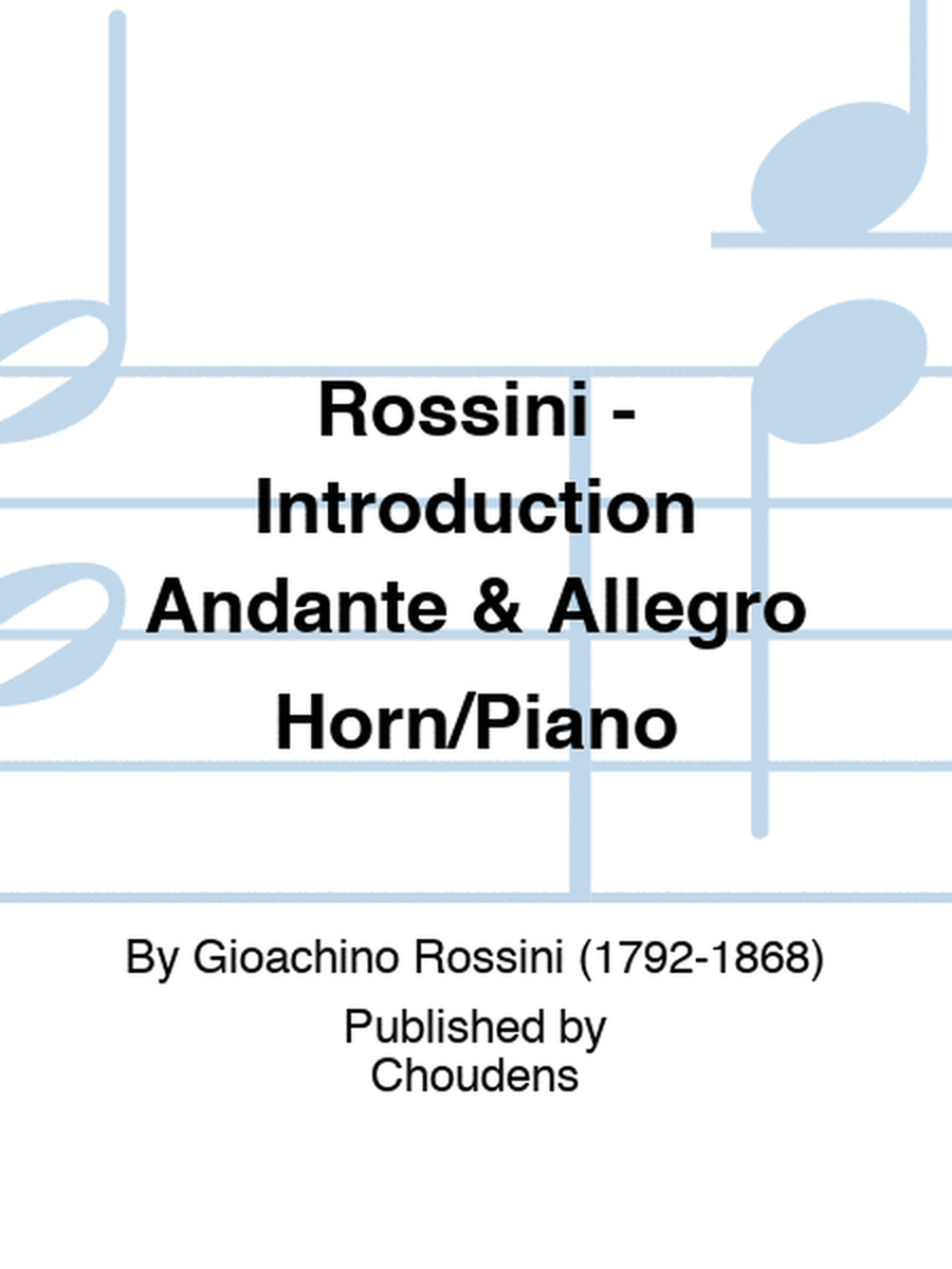 Rossini - Introduction Andante & Allegro Horn/Piano