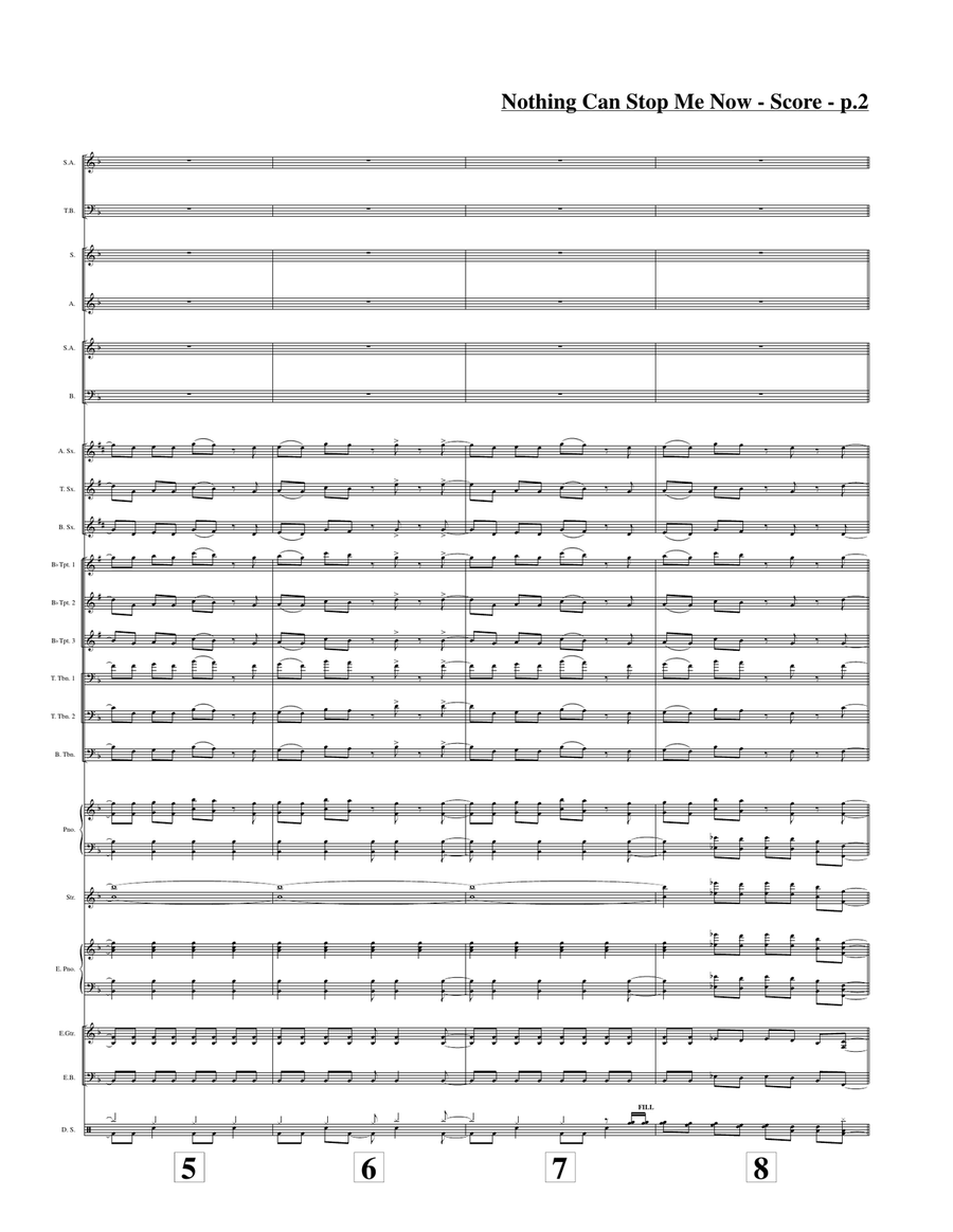 Nothing Can Stop Me Now Jazz Ensemble scores gallery preview page 2