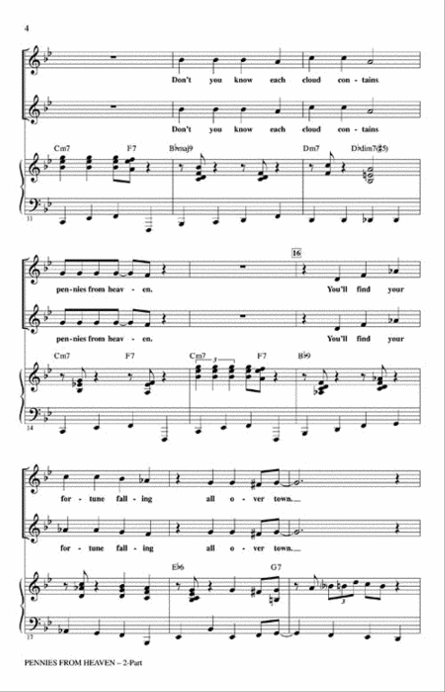 Pennies from Heaven 2-Part scores gallery preview page 3