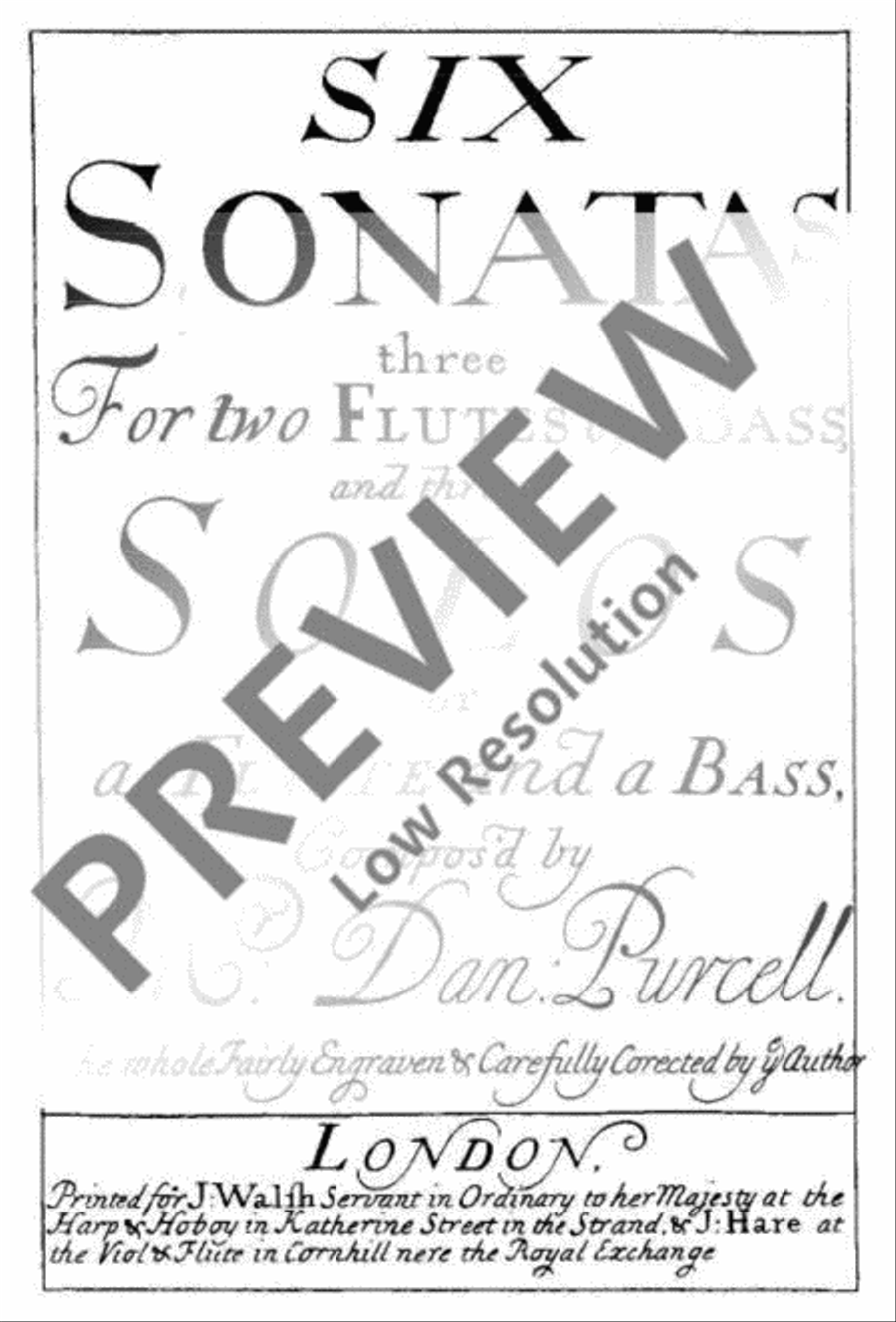 Trio Sonata in D minor Flute scores gallery preview page 3