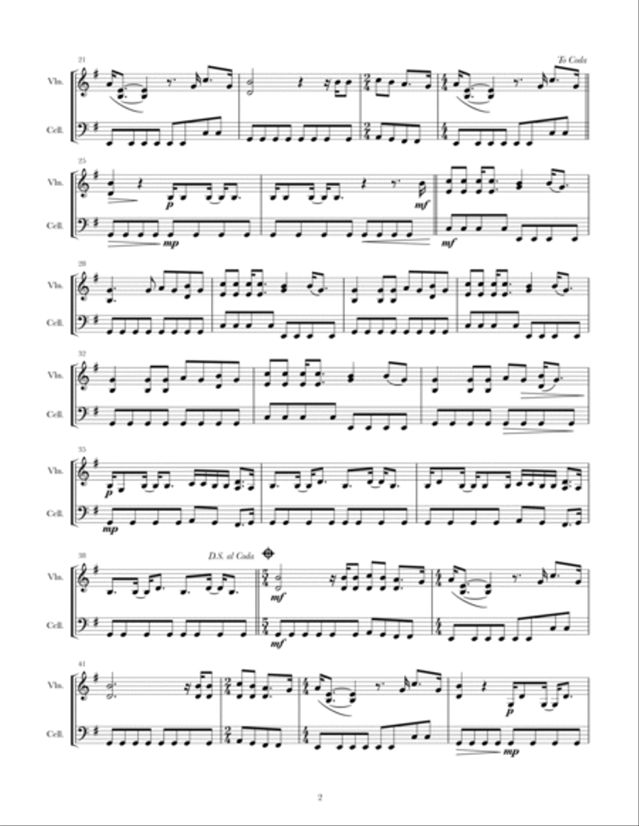 After The Storm String Duet scores gallery preview page 2