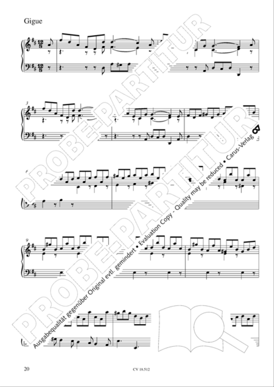 Six Suites Six Suites Harpsichord scores gallery preview page 21