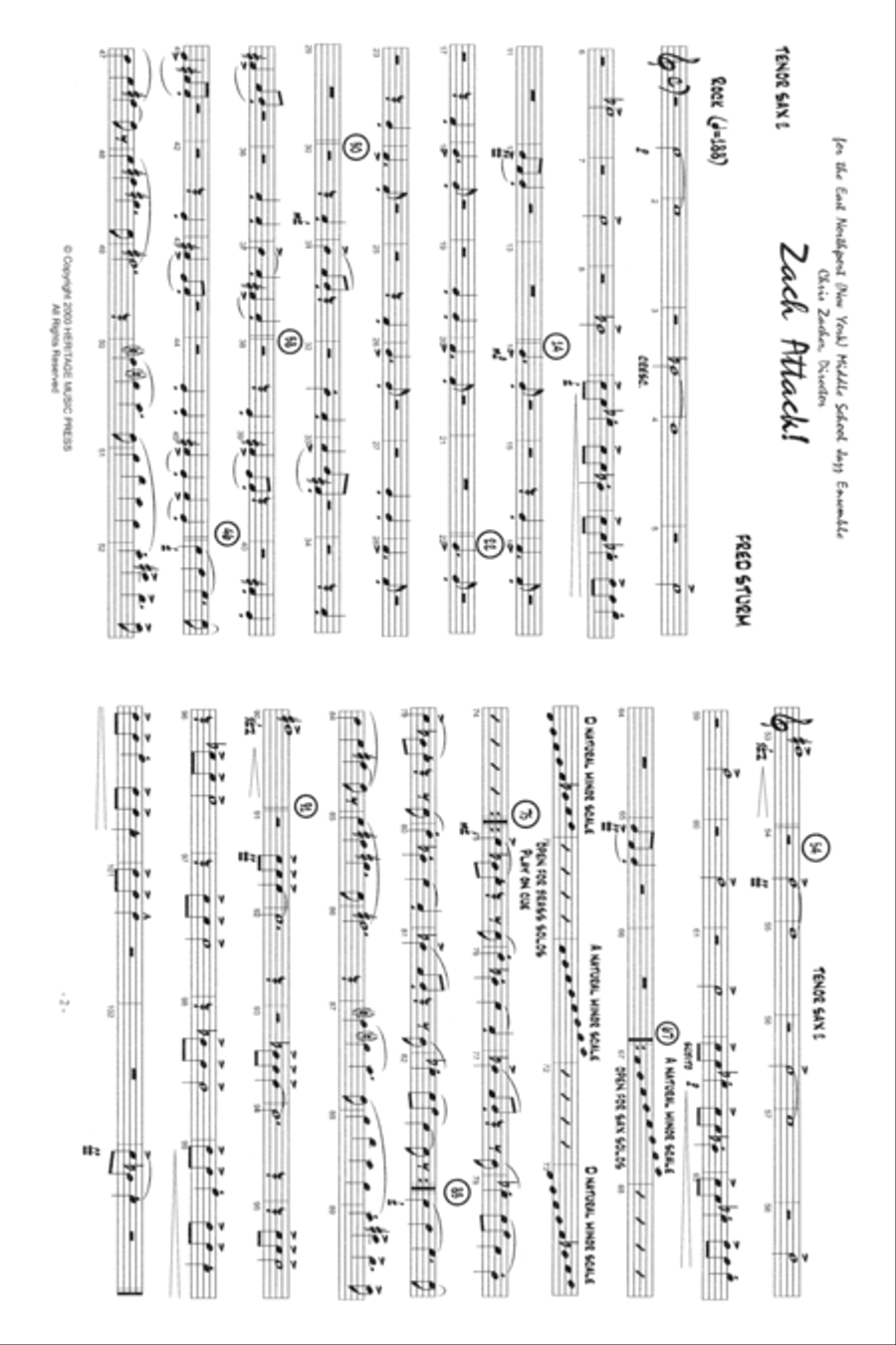 Zach Attack Zach Attack Jazz Ensemble scores gallery preview page 4