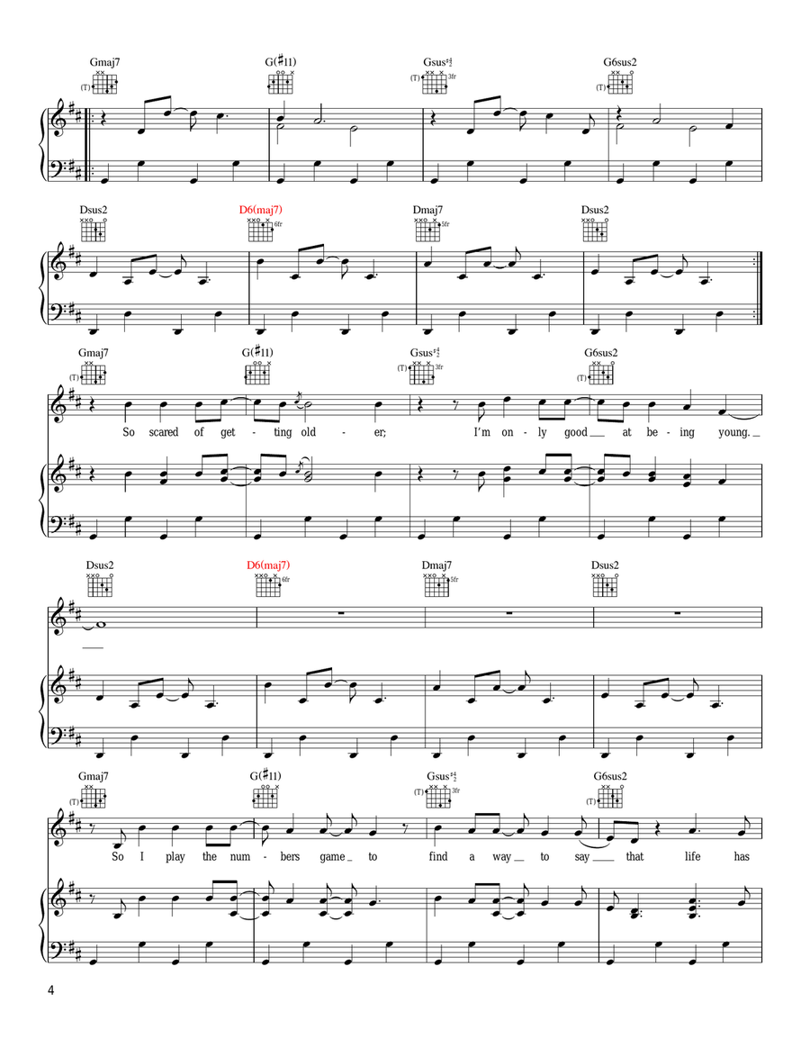Stop This Train Piano, Vocal, Guitar scores gallery preview page 4