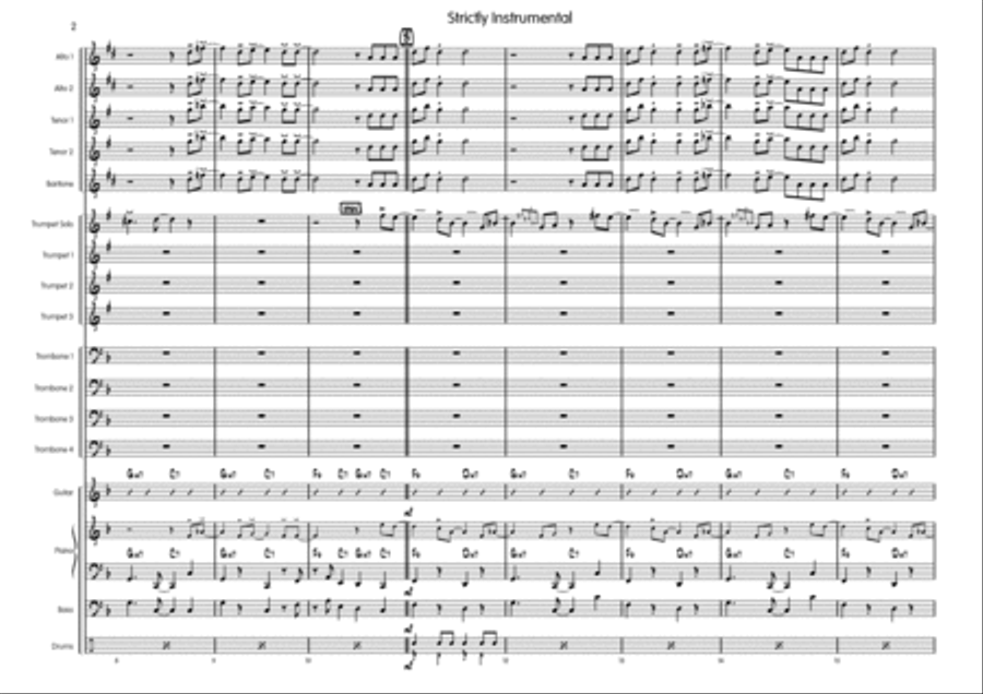 Strictly Instrumental Big Band scores gallery preview page 3