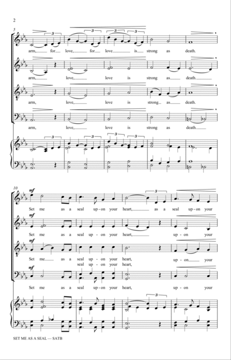 Set Me As A Seal 4-Part scores gallery preview page 2
