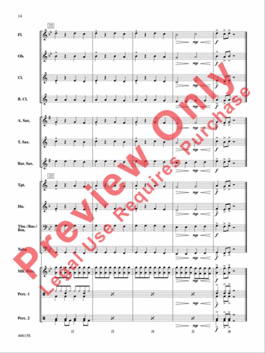 Short Cuts for Beginning Band -- Vol. 5 Concert Band scores gallery preview page 15