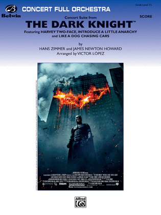 Book cover for Concert Suite from The Dark Knight (Score only)