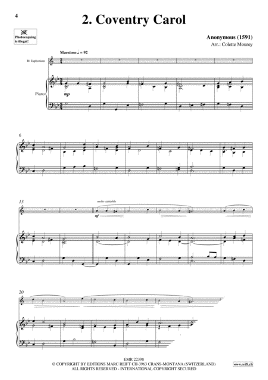 20 Greatest Christmas Hits Euphonium scores gallery preview page 4