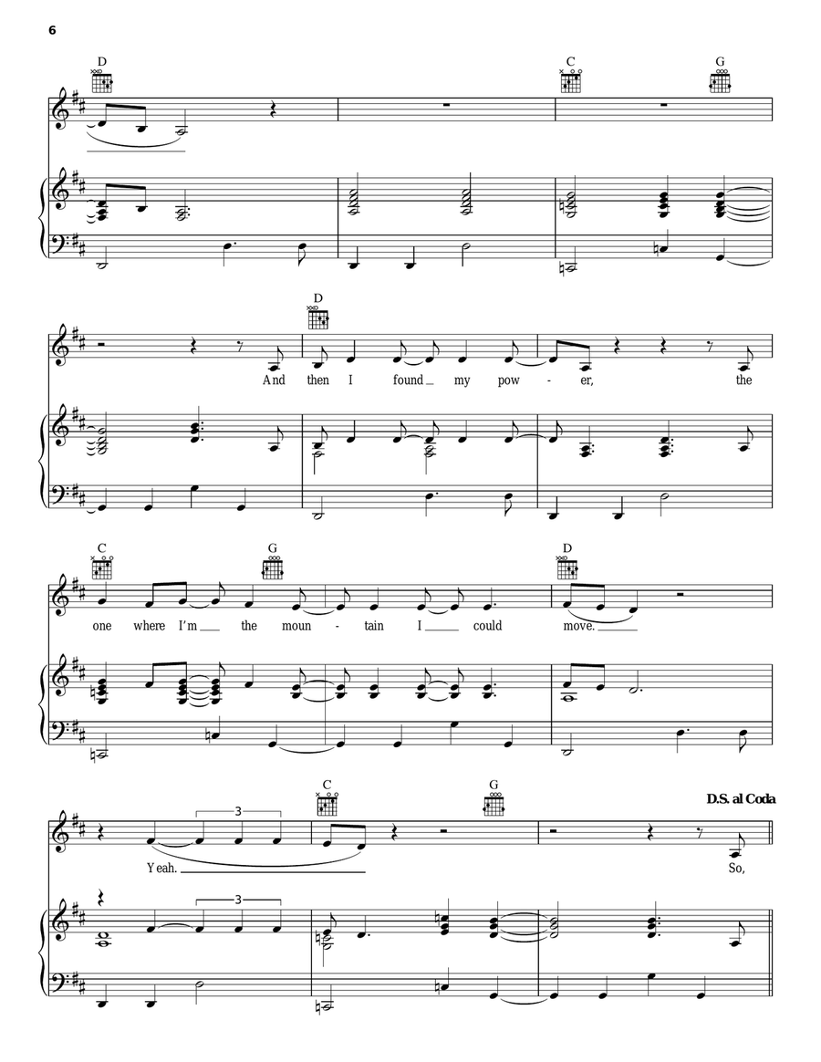 Heaven On Earth Piano, Vocal, Guitar scores gallery preview page 6