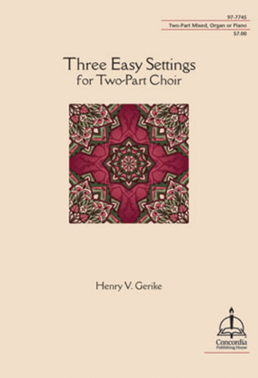 Book cover for Three Easy Settings for Two-Part Choir