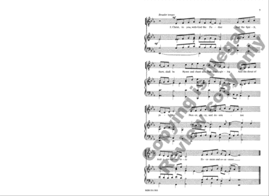 Two Christmas Plainsongs for Male Chorus TTBB scores gallery preview page 6