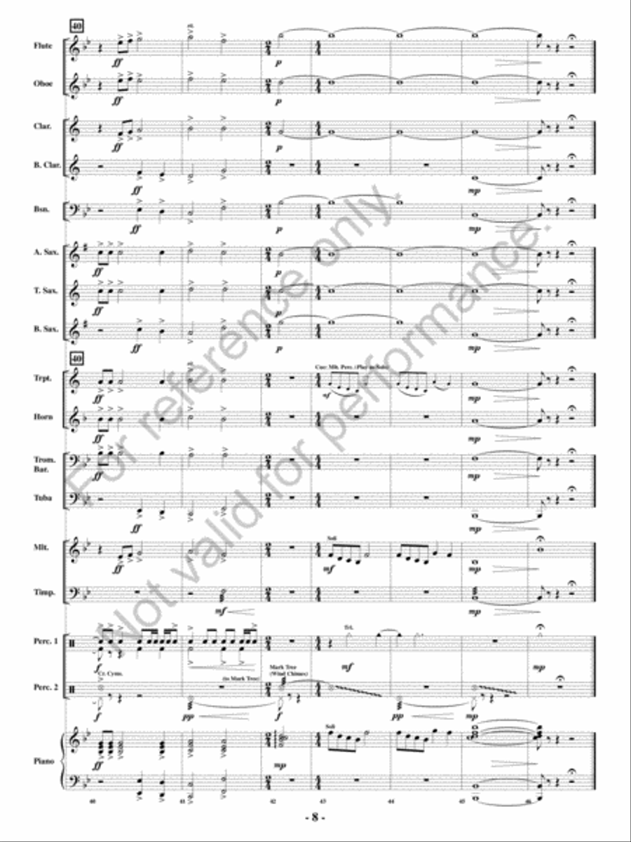 Going Home Going Home Concert Band scores gallery preview page 7