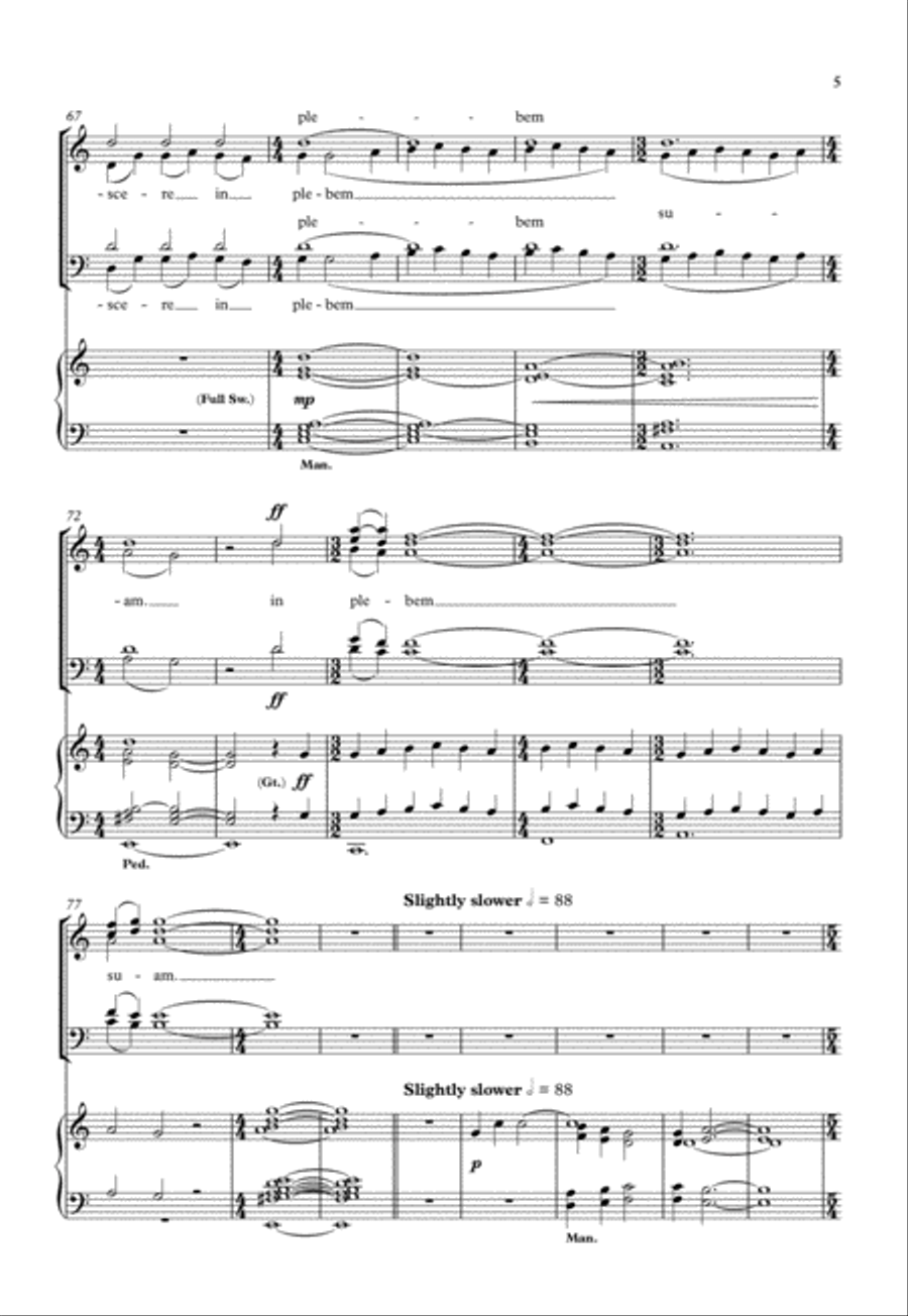 Ecce sacerdos magnus Ecce sacerdos magnus SSATB scores gallery preview page 5