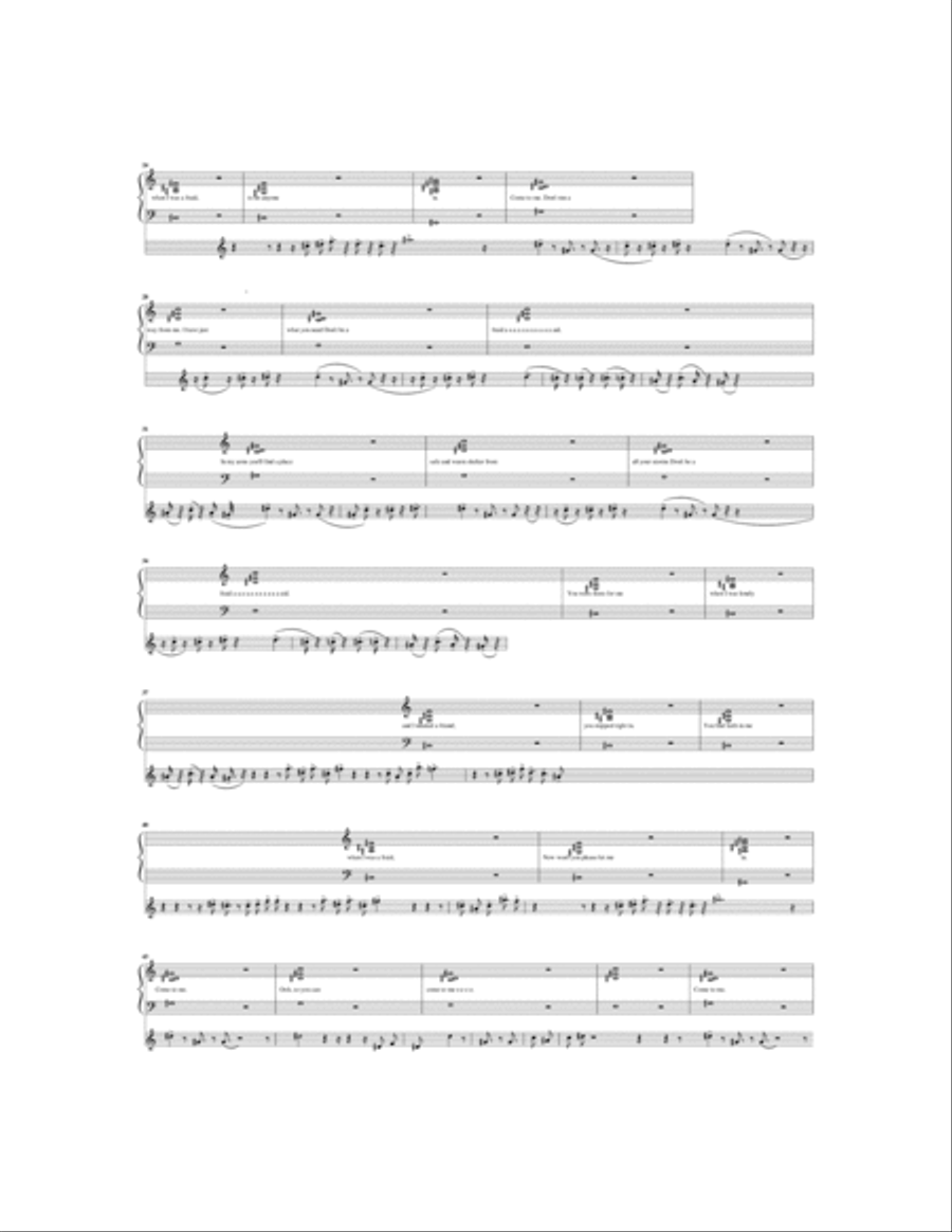 Come To Me Piano, Vocal, Guitar scores gallery preview page 2