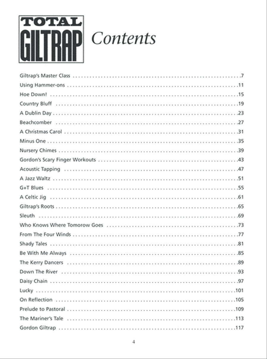 Total Giltrap Fingerpicking Guitar scores gallery preview page 5