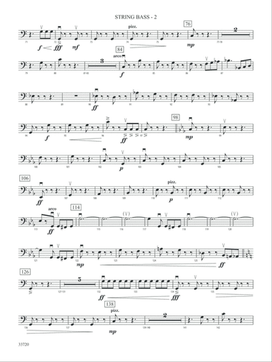 Tarantelle: String Bass String Orchestra scores gallery preview page 2