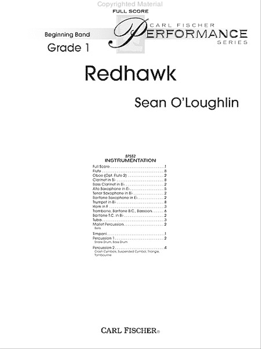 Redhawk Concert Band scores gallery preview page 2