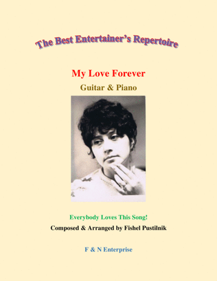 Book cover for "My Love Forever"-Piano Background for Guitar and Piano