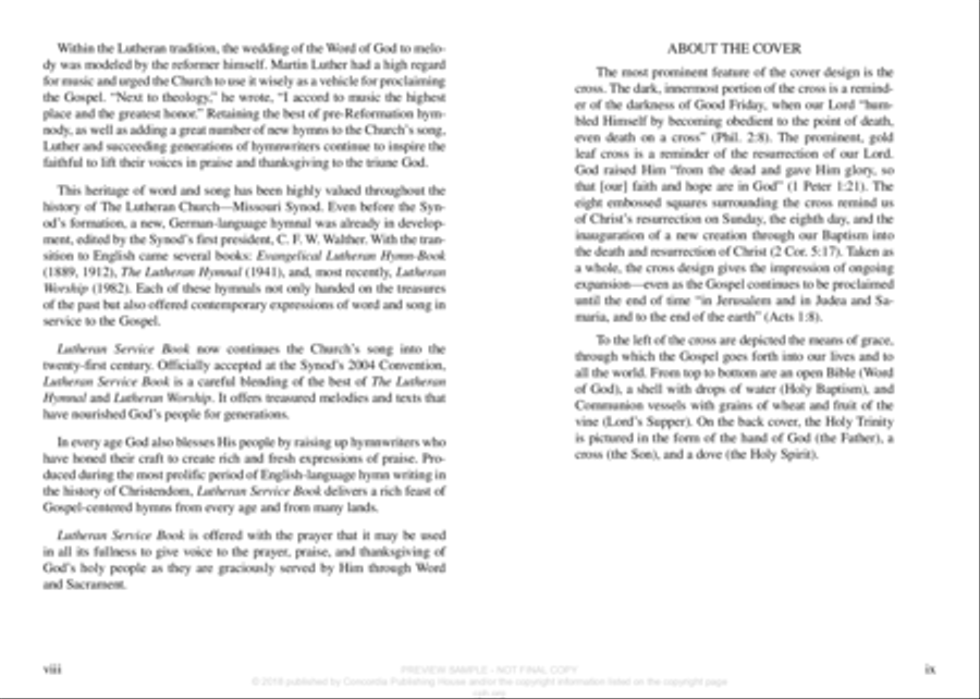 Lutheran Service Book: Psalms and Hymns Pocket Edition Choir scores gallery preview page 6