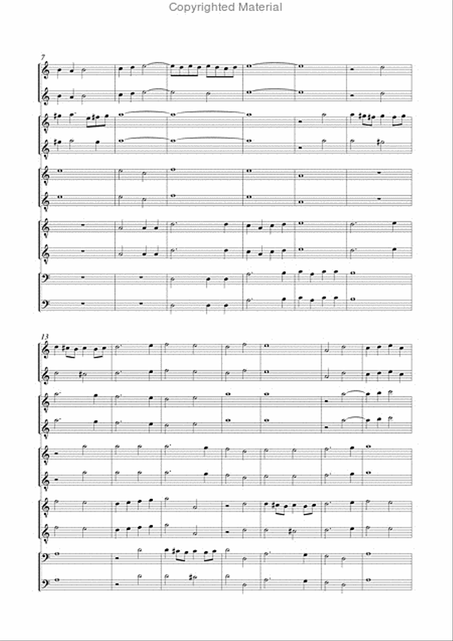 Vestiva i colli with Diminutions for 5 Recorders (SATTB) SATTB scores gallery preview page 3