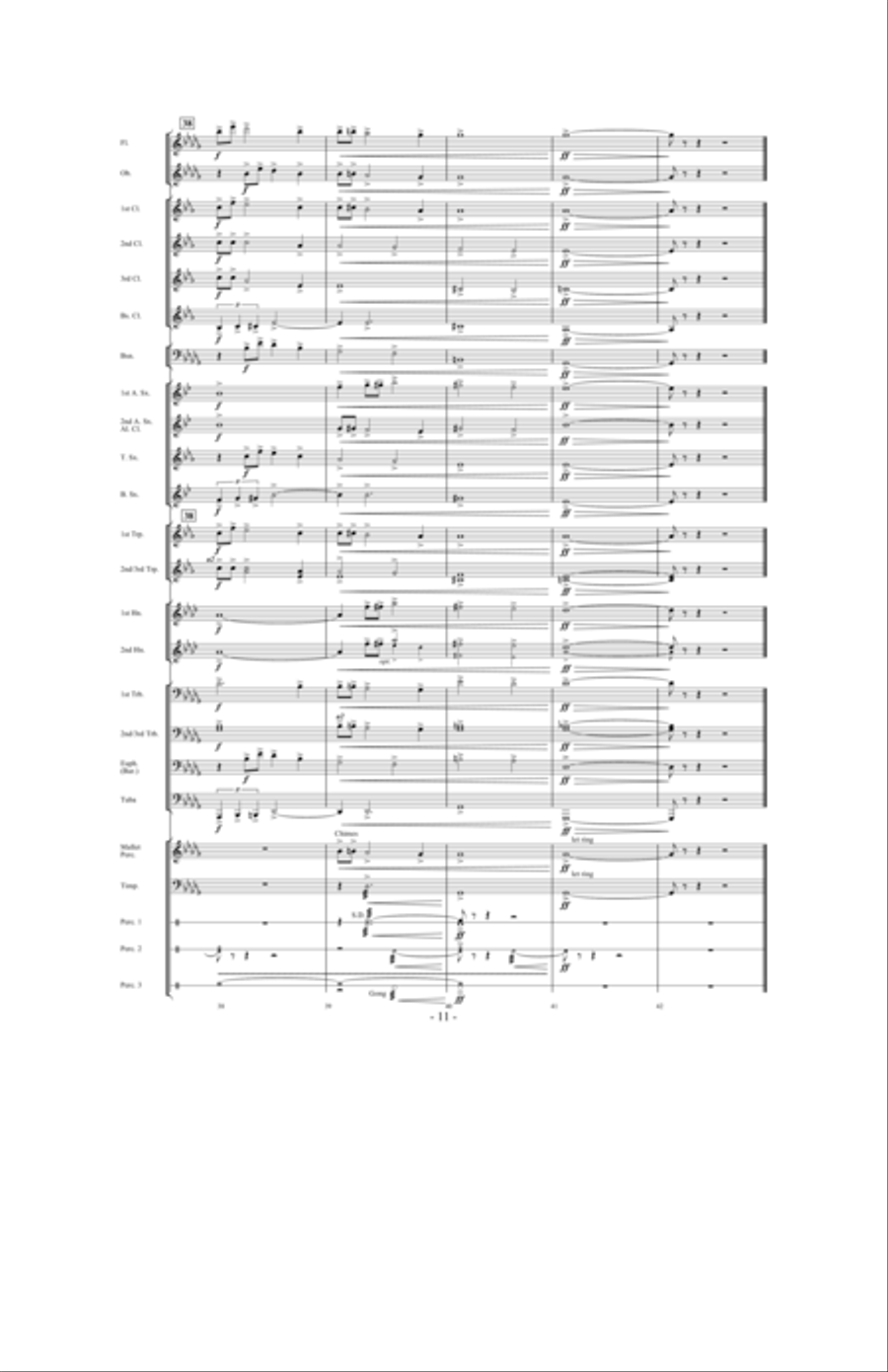 A Quiet Journey Home Concert Band scores gallery preview page 10
