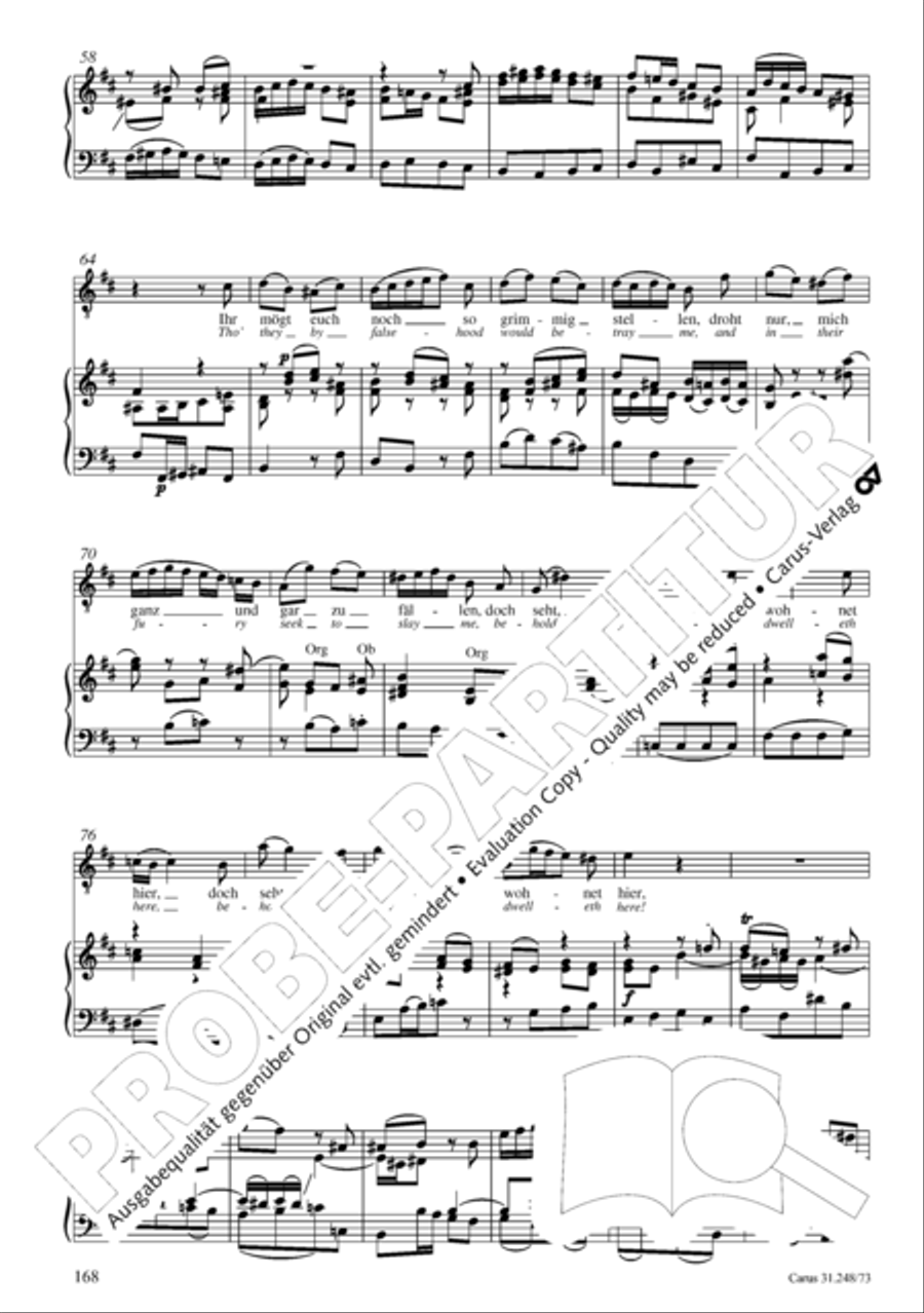 Christmas Oratorio (Weihnachtsoratorium, Teile IV-VI) 4-Part scores gallery preview page 89