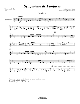 Sinfonie de Fanfares theme (Trumpet solo)