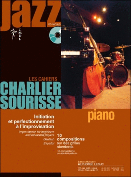 Les Cahiers Charlier/sourisse- Jazz (livre Avec Cd Al29823), Pour Piano