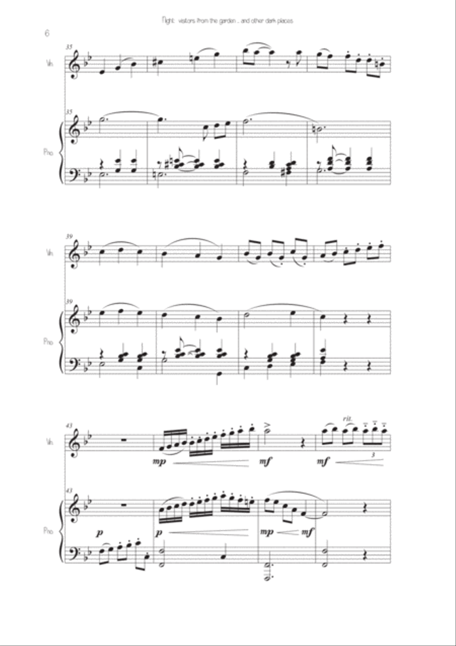 Night: visitors from the garden ... and other dark places Violin Solo scores gallery preview page 6
