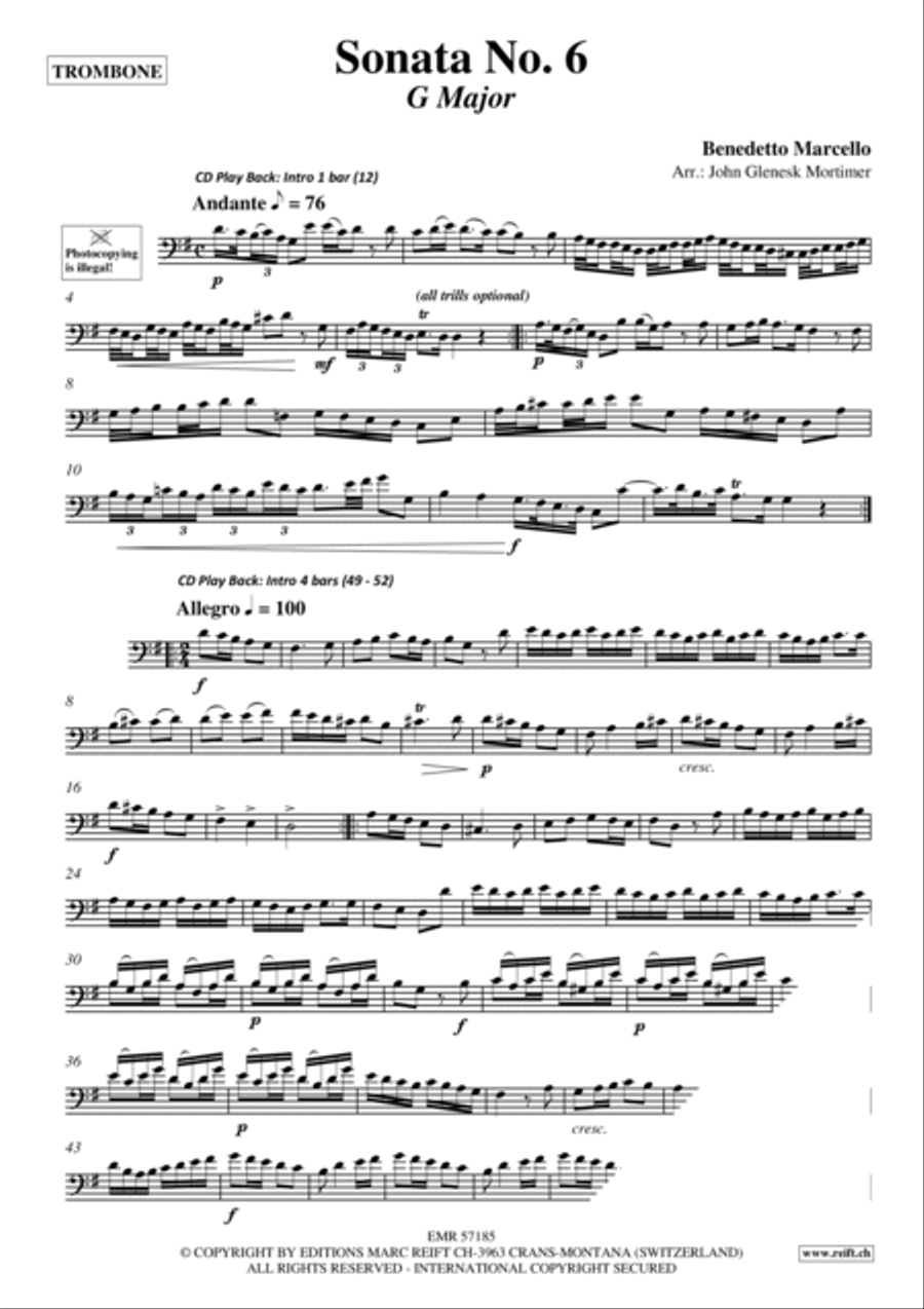 Sonata No. 6 Organ scores gallery preview page 3