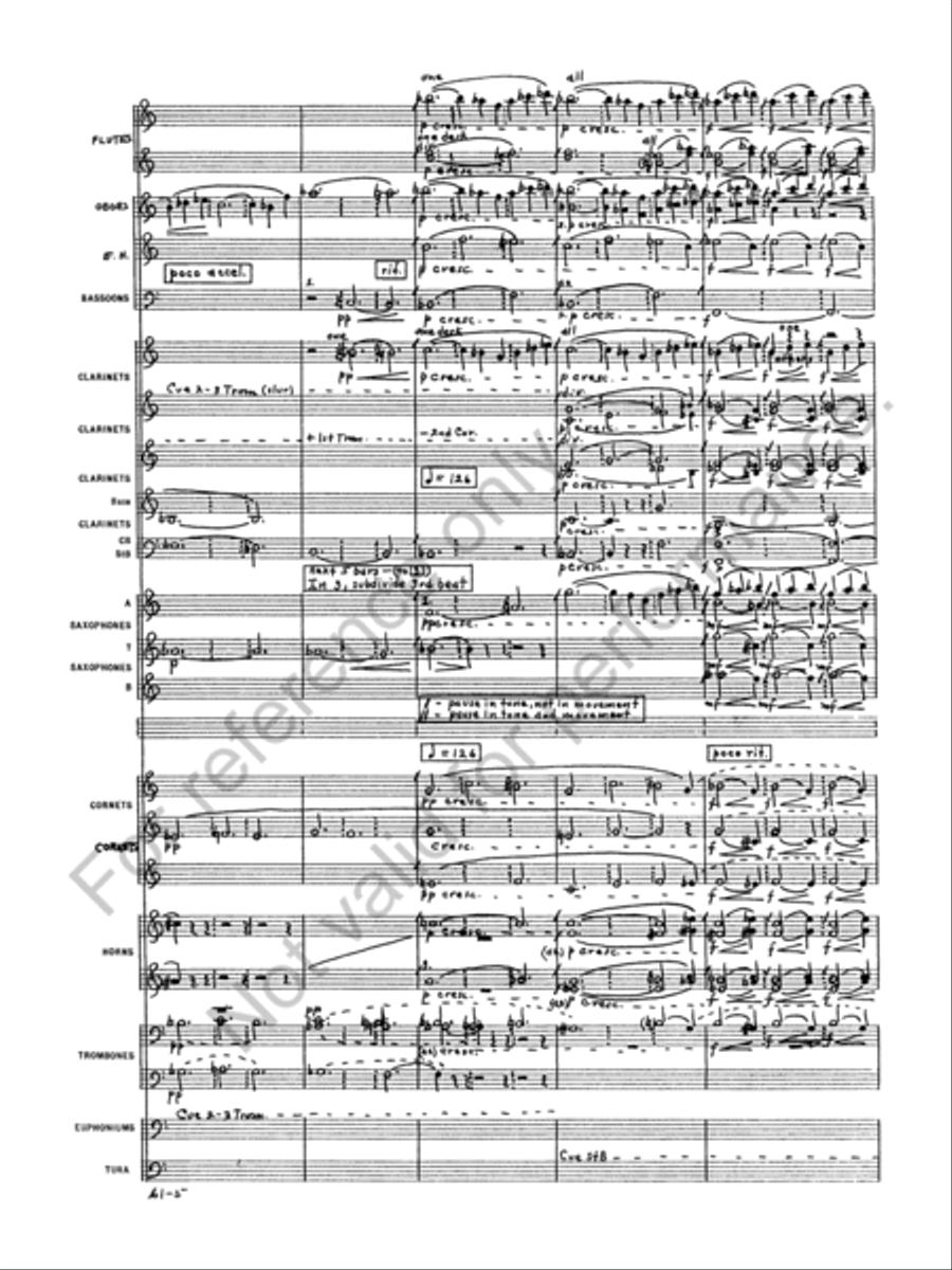 Prelude to the Afternoon of a Faun Concert Band scores gallery preview page 7