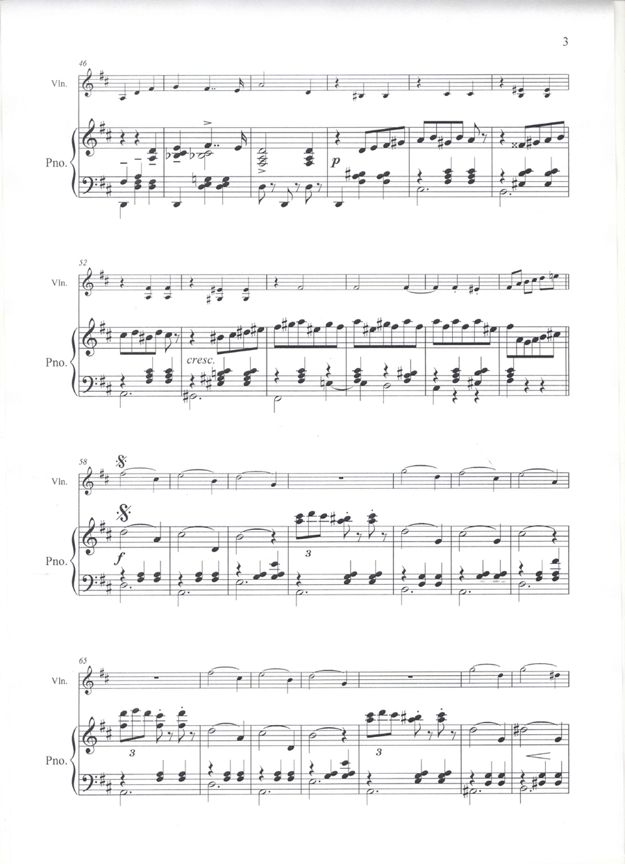 Waltz of the Flowers (Nutcracker Suite) - Violin and Piano Violin Solo scores gallery preview page 3
