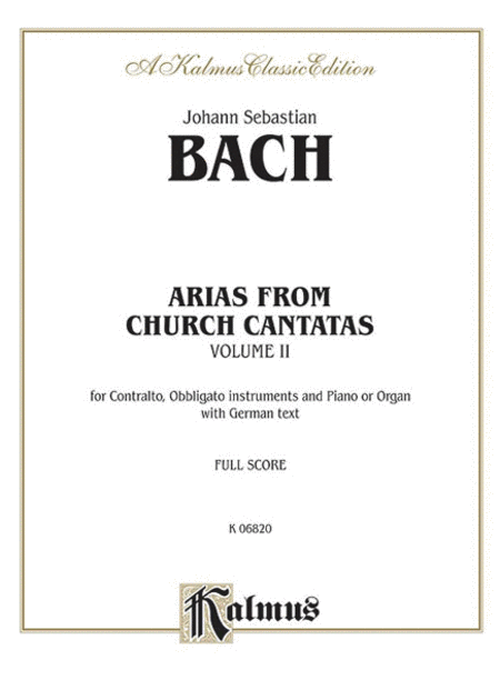Contralto Arias, Volume II (12 Sacred)