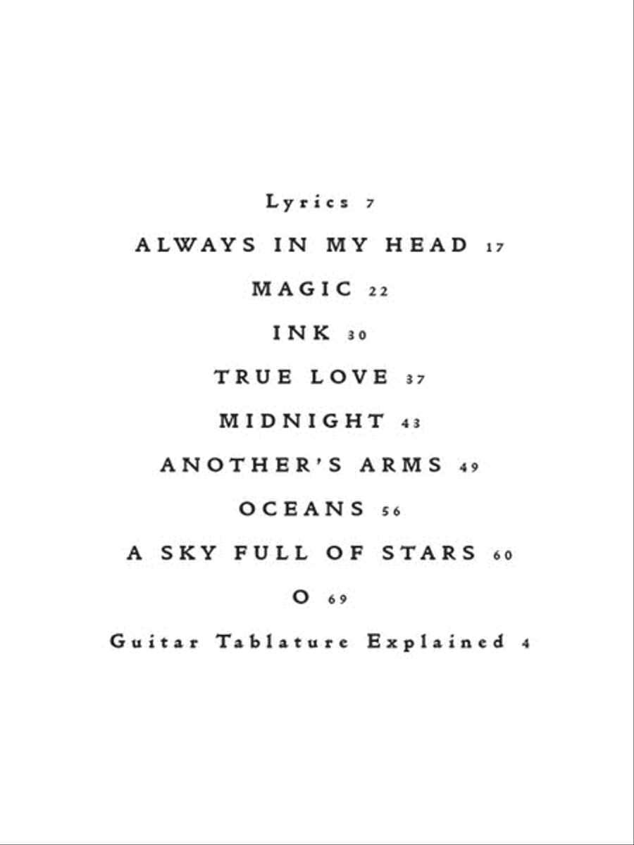 Coldplay - Ghost Stories Electric Guitar scores gallery preview page 2