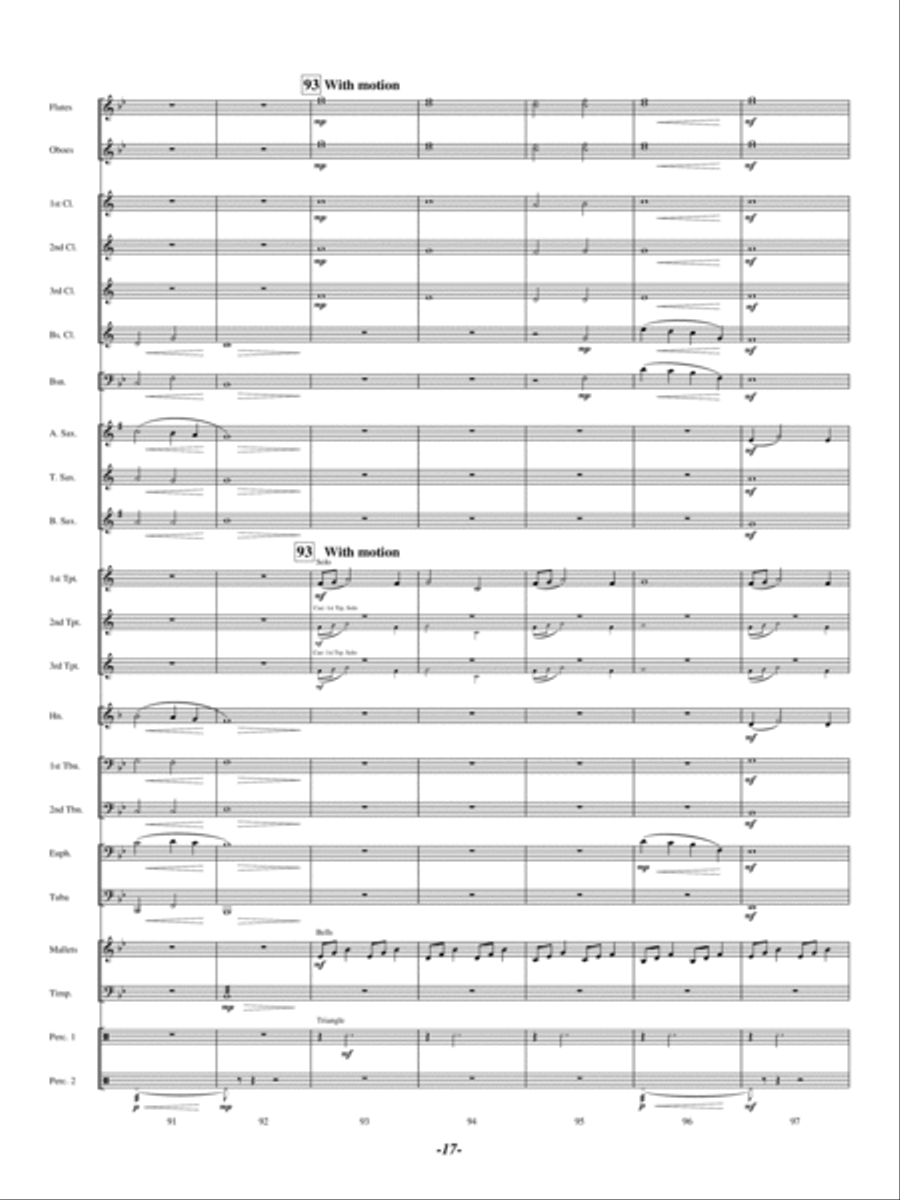 North Bay Vistas Concert Band scores gallery preview page 16
