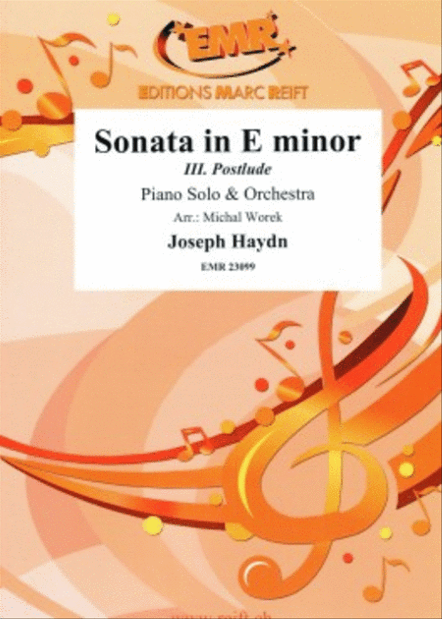 Sonata in E minor Orchestra scores gallery preview page 1