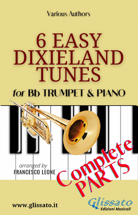 6 Easy Dixieland Tunes - Bb Trumpet/Cornet or Trombone/Euphonium t.c. & Piano