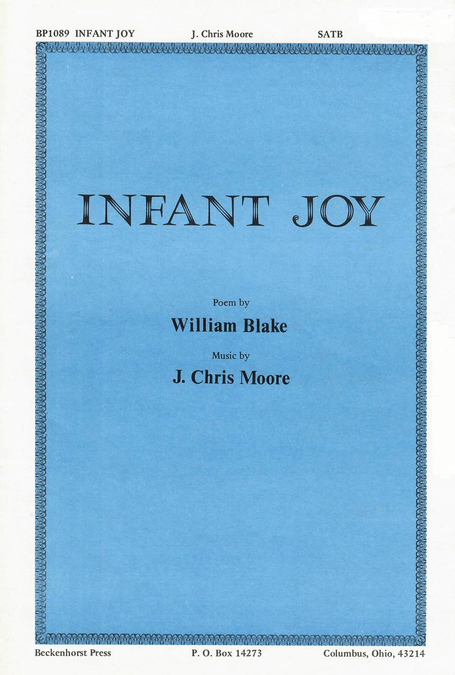 Infant Joy 4-Part scores gallery preview page 1