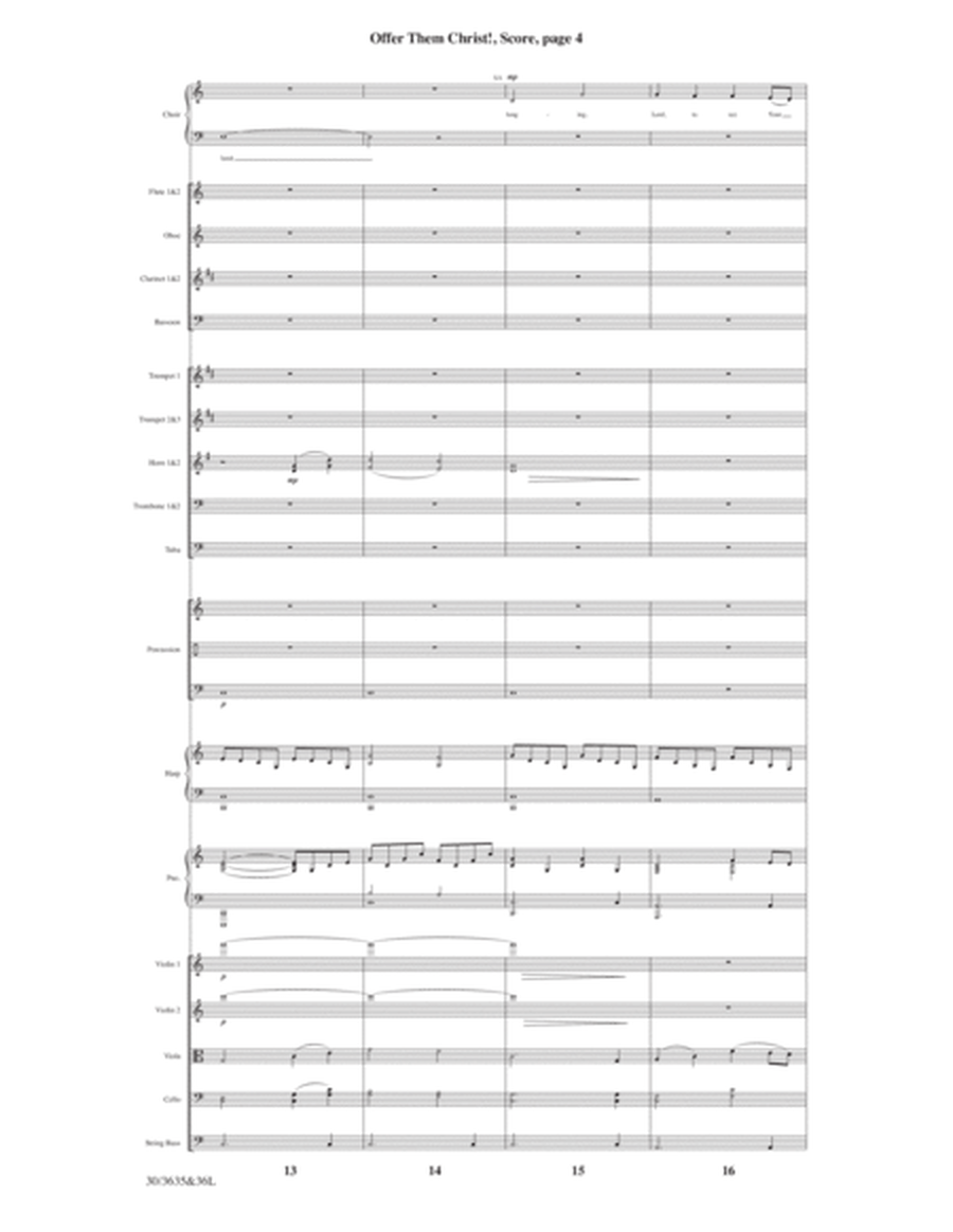 Offer Them Christ! - Orchestral Score with Printable Parts