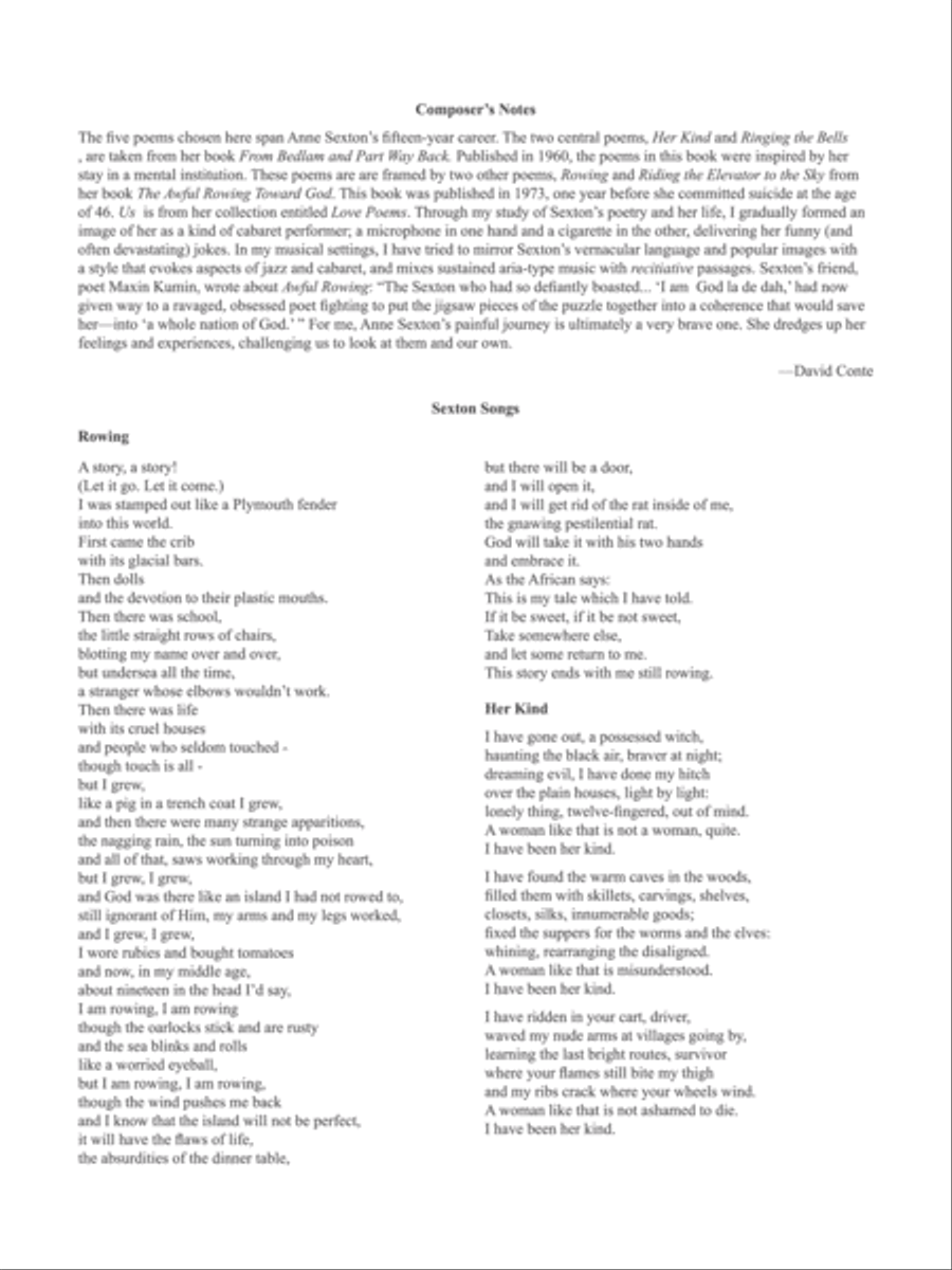 Sexton Songs Flute scores gallery preview page 3