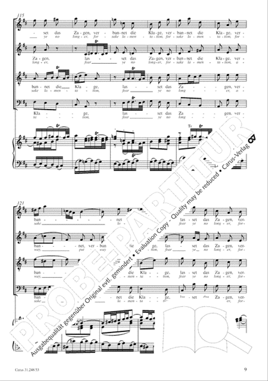 Christmas Oratorio, Parts I-VI (Weihnachtsoratorium, Teile I-VI) Voice scores gallery preview page 16