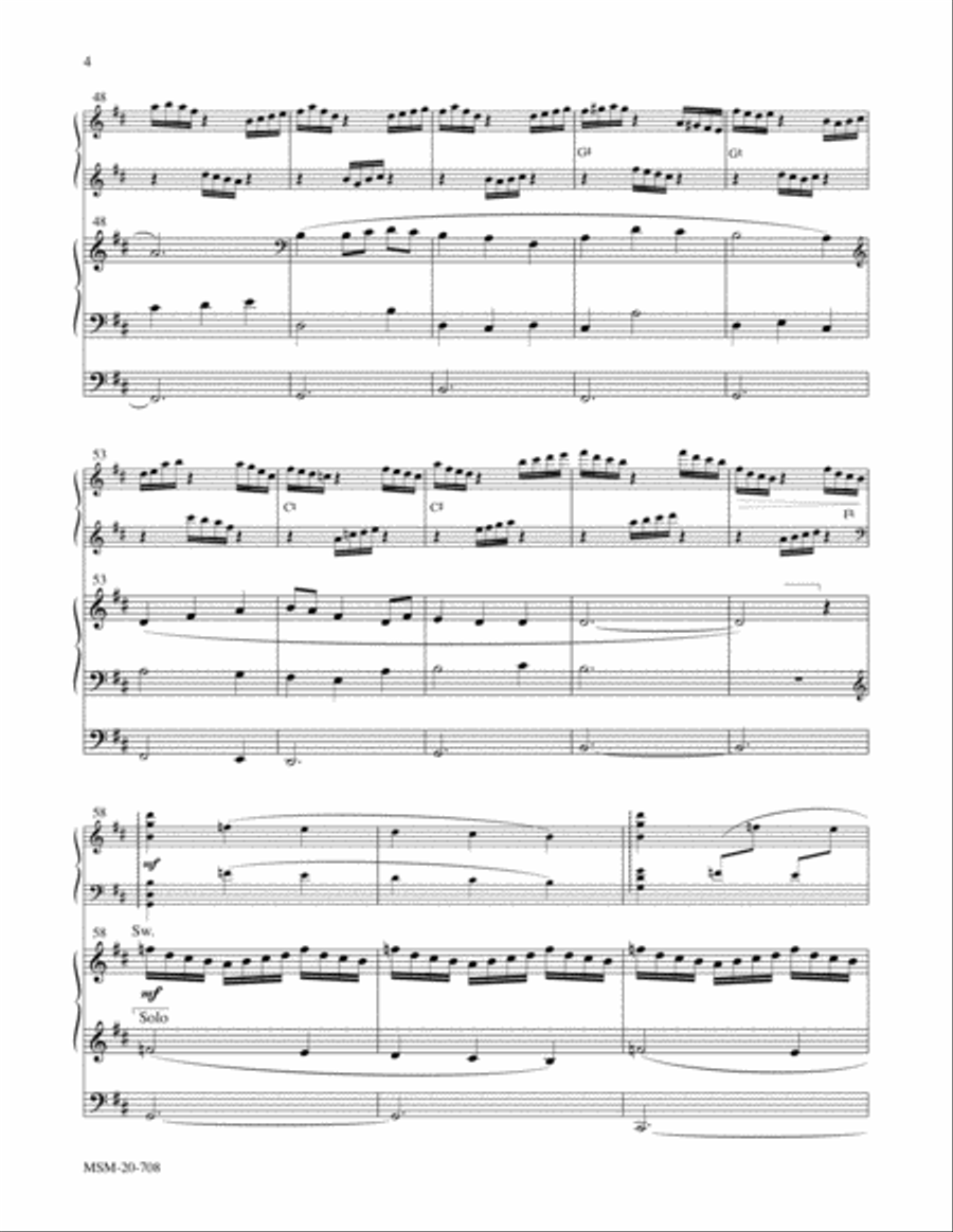 Slane No. 1 from Hymns for Harp and Organ Harp scores gallery preview page 5