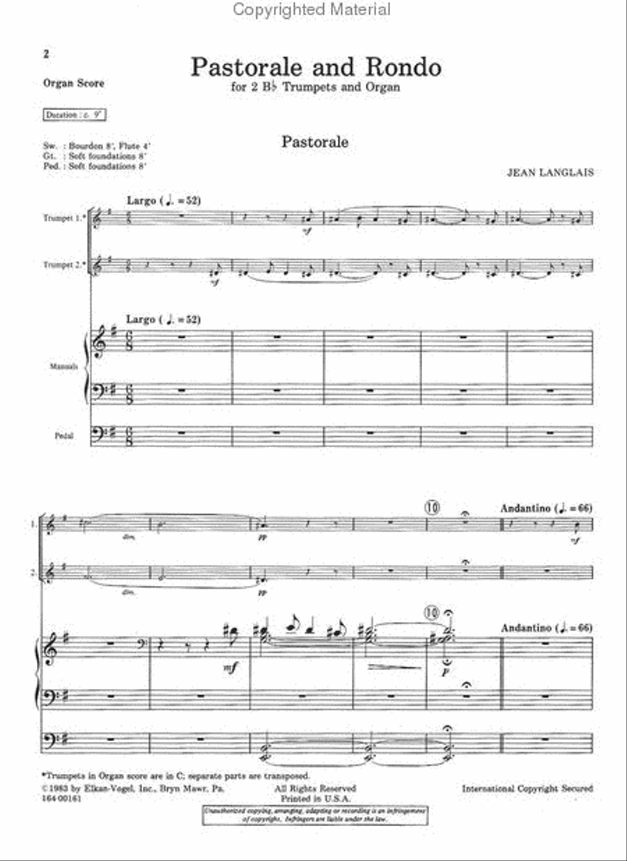 Pastorale And Rondo Chamber Music scores gallery preview page 2