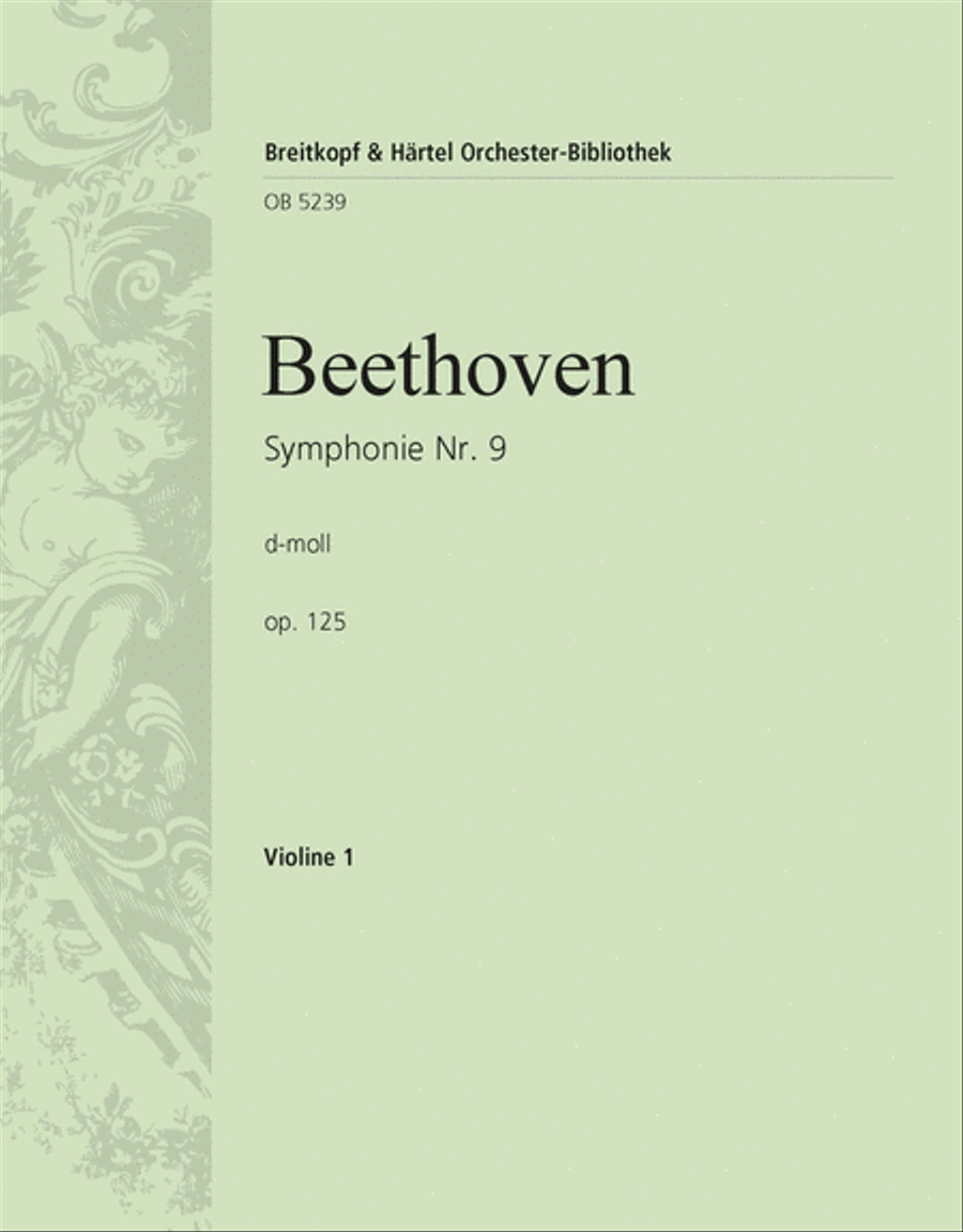 Symphony No. 9 in D minor Op. 125 4-Part scores gallery preview page 1