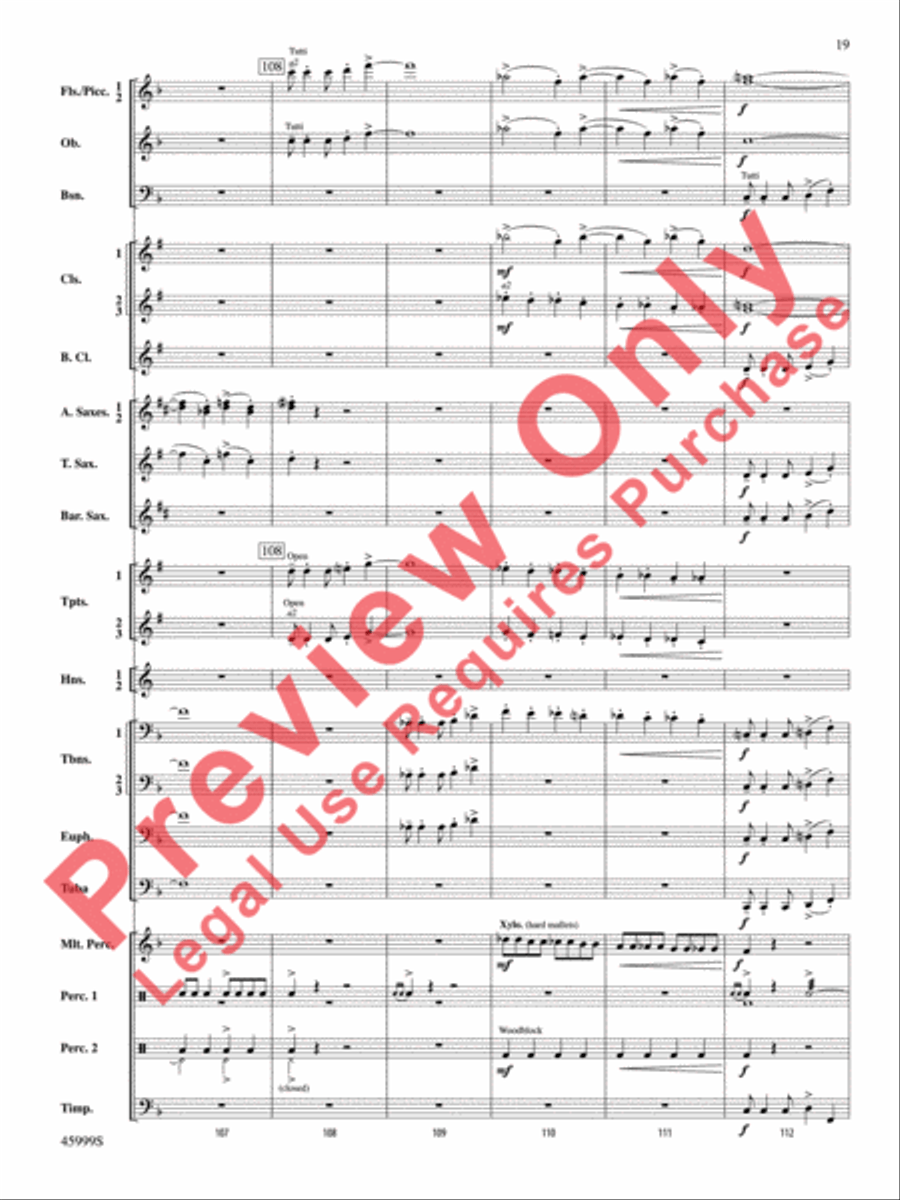 The Blue Ridge Concert Band scores gallery preview page 20