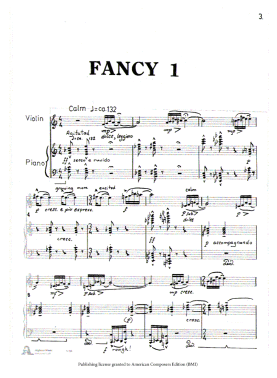[Luedeke] Fancies and Interludes VI Violin Solo scores gallery preview page 5
