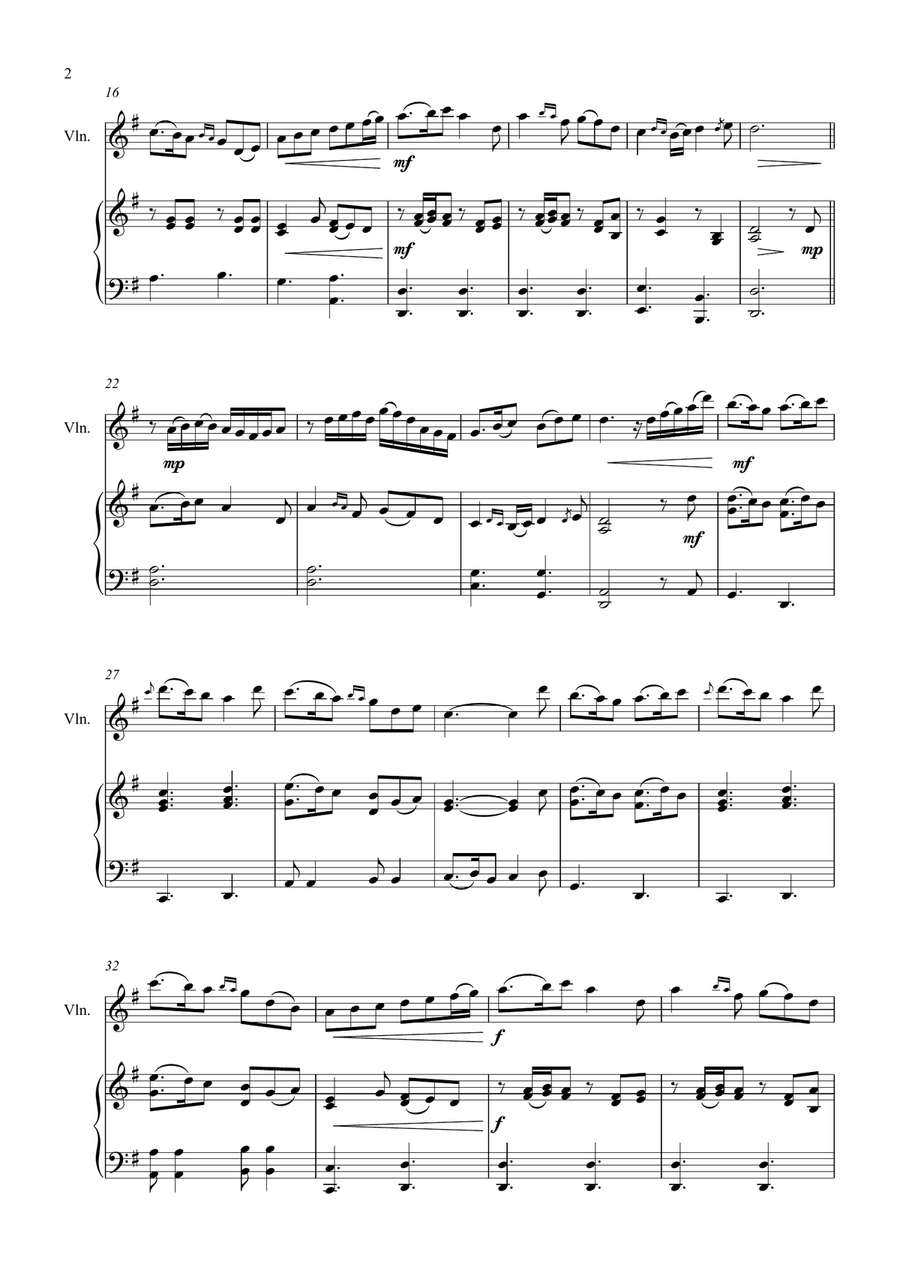 Lough Erin Shore - Violin and Piano Violin Solo scores gallery preview page 3