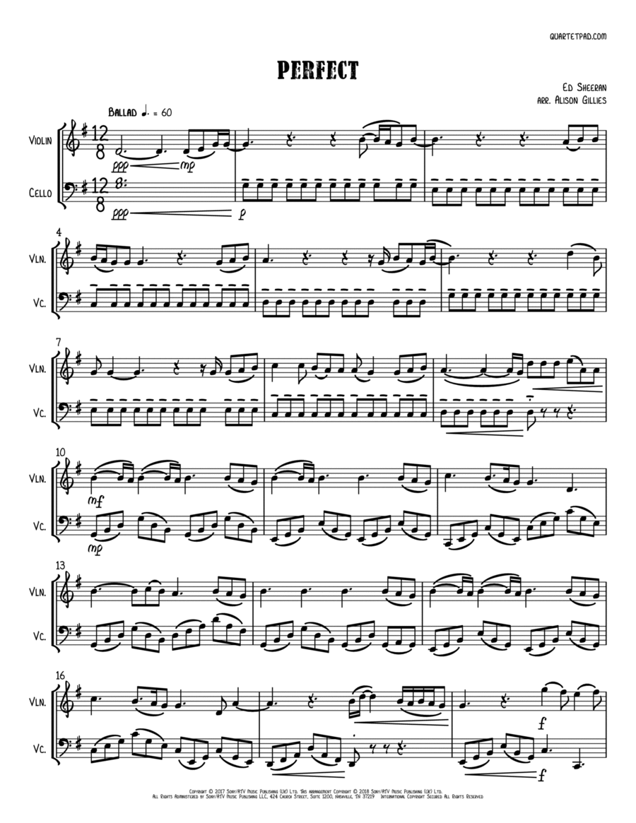 Perfect String Duet scores gallery preview page 1